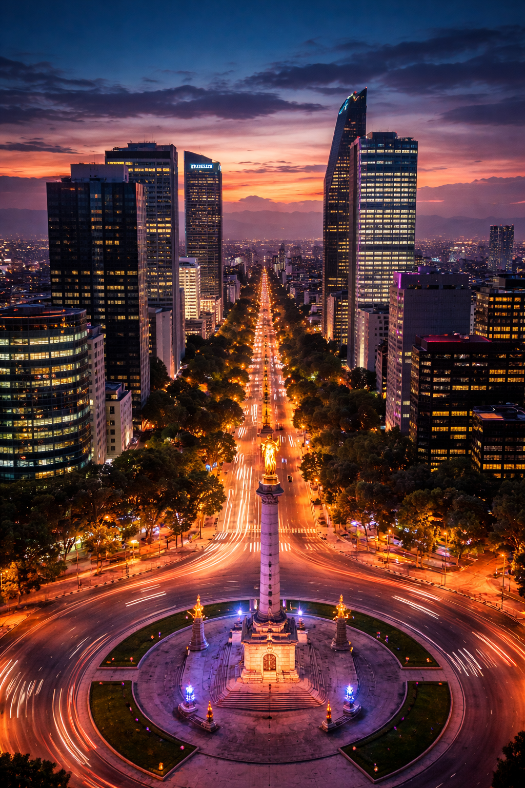 メキシコシティの夜景